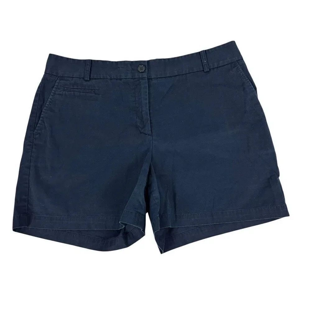 Talbots Navy chino shorts size 12
